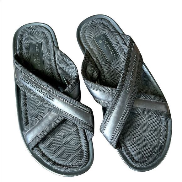 Louis Vuitton Black Damier‎ Thong Sandals main image 4
